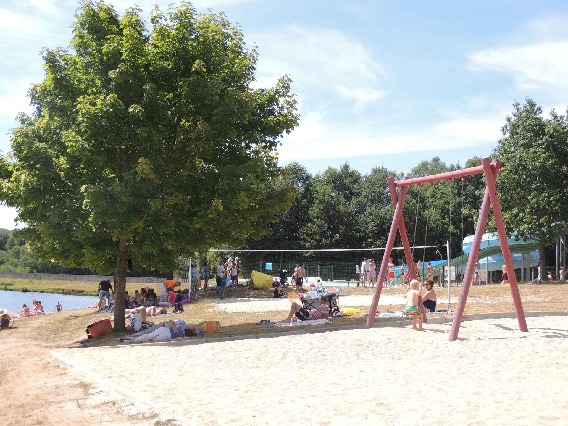 Balançoire en bord de plage
